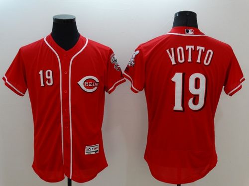 Reds #19 Joey Votto Red Flexbase Authentic Collection Stitched MLB Jersey Reds #19 Joey Votto Red Flexbase Authentic Collection Stitched MLB Jersey