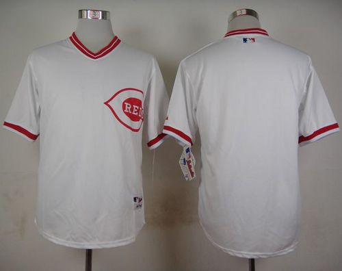 Reds Blank White 1990 Turn Back The Clock Stitched MLB Jersey Reds Blank White 1990 Turn Back The Clock Stitched MLB Jersey
