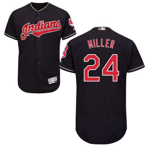 Indians #24 Andrew Miller Navy Blue Flexbase Authentic Collection Stitched MLB Jersey Indians #24 Andrew Miller Navy Blue Flexbase Authentic Collection Stitched MLB Jersey