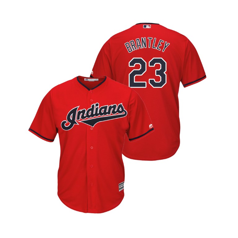 Indians #23 Michael Brantley Scarlet Alternate 2019 Cool Base Stitched MLB Jersey Indians #23 Michael Brantley Scarlet Alternate 2019 Cool Base Stitched MLB Jersey