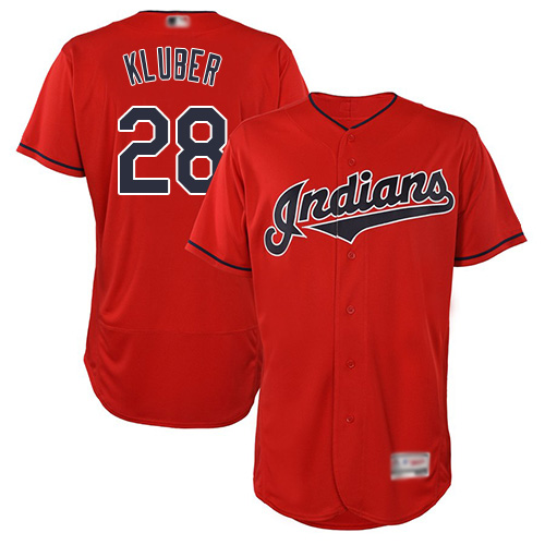 Indians #28 Corey Kluber Red Flexbase Authentic Collection Stitched MLB Jersey Indians #28 Corey Kluber Red Flexbase Authentic Collection Stitched MLB Jersey