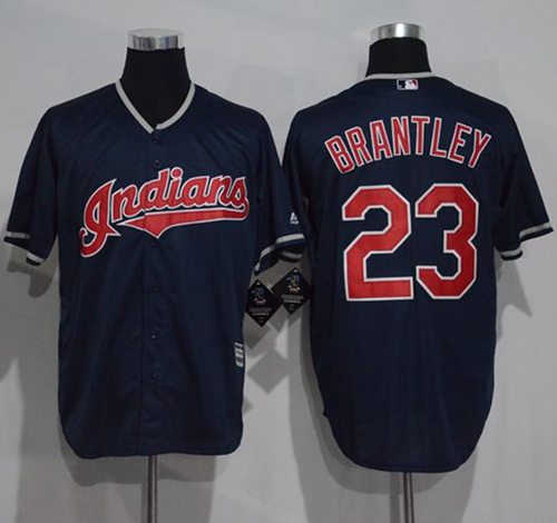 Indians #23 Michael Brantley Navy Blue New Cool Base Stitched MLB Jersey Indians #23 Michael Brantley Navy Blue New Cool Base Stitched MLB Jersey
