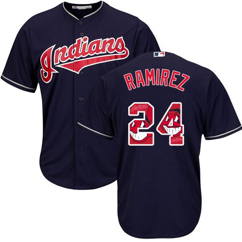 Indians #24 Manny Ramirez Navy Blue Team Logo Fashion Stitched MLB Jersey Indians #24 Manny Ramirez Navy Blue Team Logo Fashion Stitched MLB Jersey