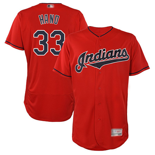 Indians #33 Brad Hand Red Flexbase Authentic Collection Stitched MLB Jersey Indians #33 Brad Hand Red Flexbase Authentic Collection Stitched MLB Jersey