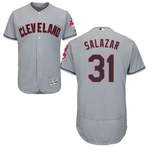 Indians #31 Danny Salazar Grey Flexbase Authentic Collection Stitched MLB Jersey Indians #31 Danny Salazar Grey Flexbase Authentic Collection Stitched MLB Jersey