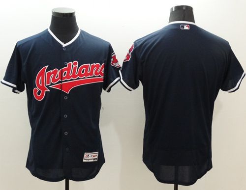 Indians Blank Navy Blue Flexbase Authentic Collection Stitched MLB Jersey Indians Blank Navy Blue Flexbase Authentic Collection Stitched MLB Jersey