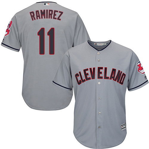 Indians #11 Jose Ramirez Grey New Cool Base Stitched MLB Jersey Indians #11 Jose Ramirez Grey New Cool Base Stitched MLB Jersey