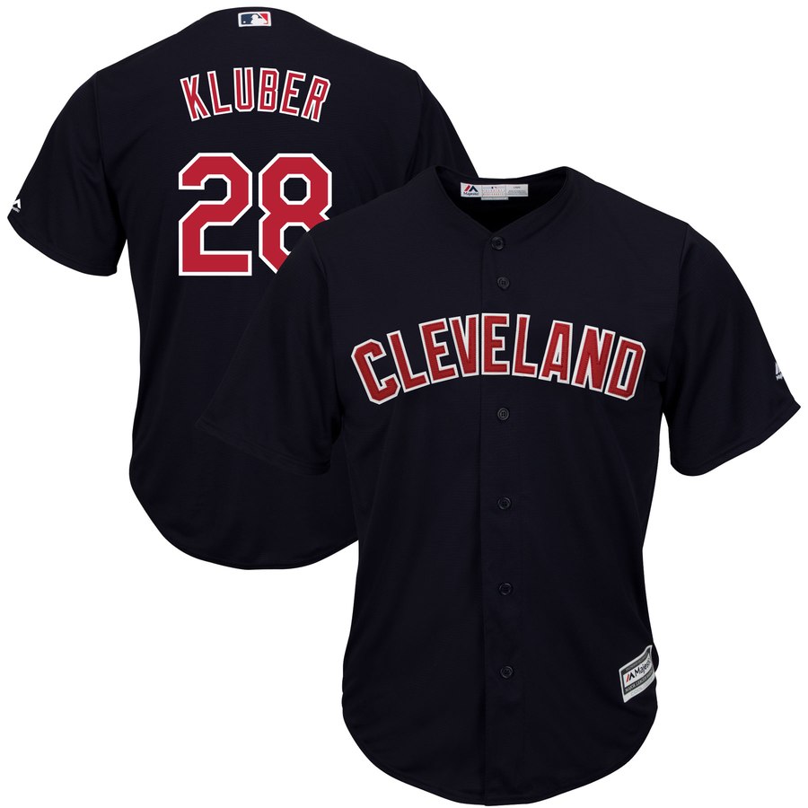 Indians #28 Corey Kluber Navy Alternate 2019 Cool Base Team Stitched MLB Jersey Indians #28 Corey Kluber Navy Alternate 2019 Cool Base Team Stitched MLB Jersey