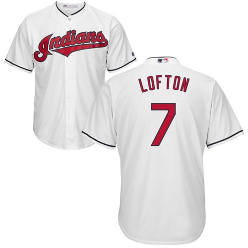 Indians #7 Kenny Lofton White New Cool Base Stitched MLB Jersey Indians #7 Kenny Lofton White New Cool Base Stitched MLB Jersey