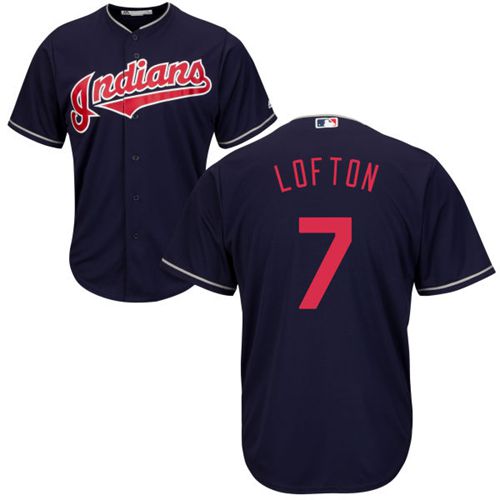Indians #7 Kenny Lofton Navy Blue New Cool Base Stitched MLB Jersey Indians #7 Kenny Lofton Navy Blue New Cool Base Stitched MLB Jersey