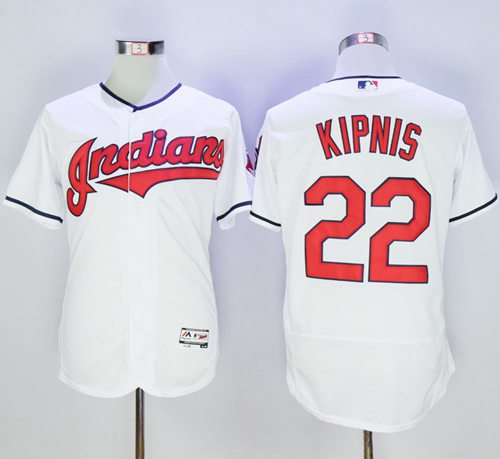 Indians #22 Jason Kipnis White Flexbase Authentic Collection Stitched MLB Jersey Indians #22 Jason Kipnis White Flexbase Authentic Collection Stitched MLB Jersey