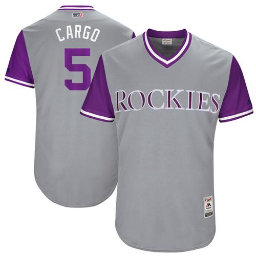 Rockies #5 Carlos Gonzalez Gray 