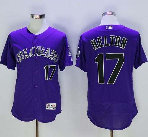 Rockies #17 Todd Helton Purple Flexbase Authentic Collection Stitched MLB Jersey Rockies #17 Todd Helton Purple Flexbase Authentic Collection Stitched MLB Jersey