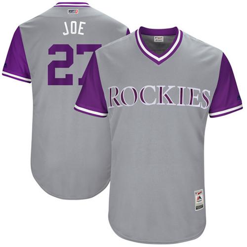 Rockies #27 Trevor Story Gray 