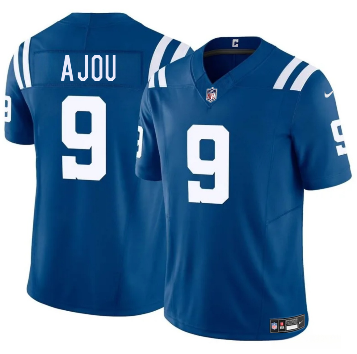Men's Indianapolis Colts #9 Ajou Ajou Blue 2025 F.U.S.E. Vapor Limited Stitched Football Jersey Men's Indianapolis Colts #9 Ajou Ajou Blue 2025 F.U.S.E. Vapor Limited Stitched Football Jersey