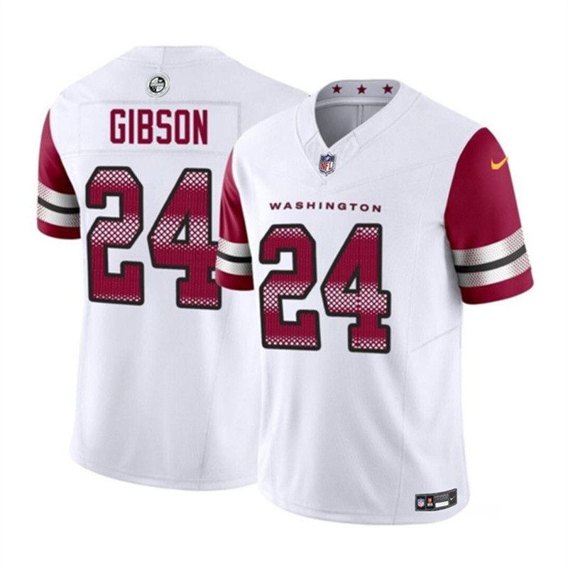 Men's Washington Commanders #24 Antonio Gibson White 2023 F.U.S.E. Vapor Limited Stitched Football Jersey Men's Washington Commanders #24 Antonio Gibson White 2023 F.U.S.E. Vapor Limited Stitched Football Jersey