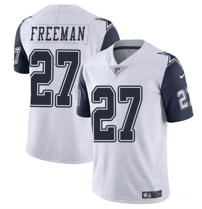 Men's Dallas Cowboys #27 Royce Freeman White Color Rush Limited Stitched Football Jersey Men's Dallas Cowboys #27 Royce Freeman White Color Rush Limited Stitched Football Jersey