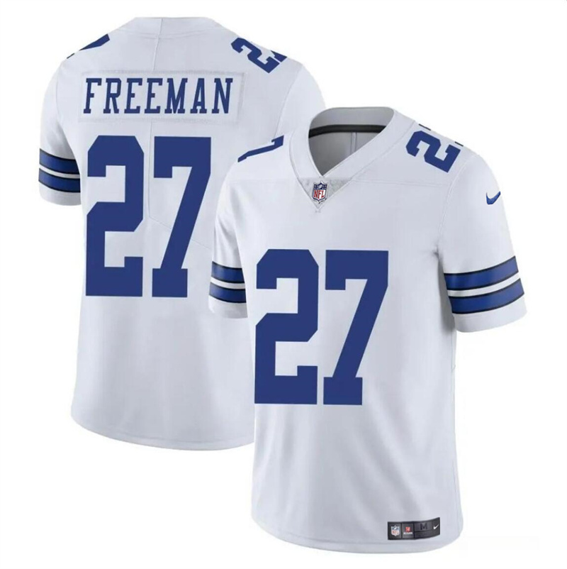 Men's Dallas Cowboys #27 Royce Freeman White Vapor Untouchable Limited Stitched Football Jersey Men's Dallas Cowboys #27 Royce Freeman White Vapor Untouchable Limited Stitched Football Jersey