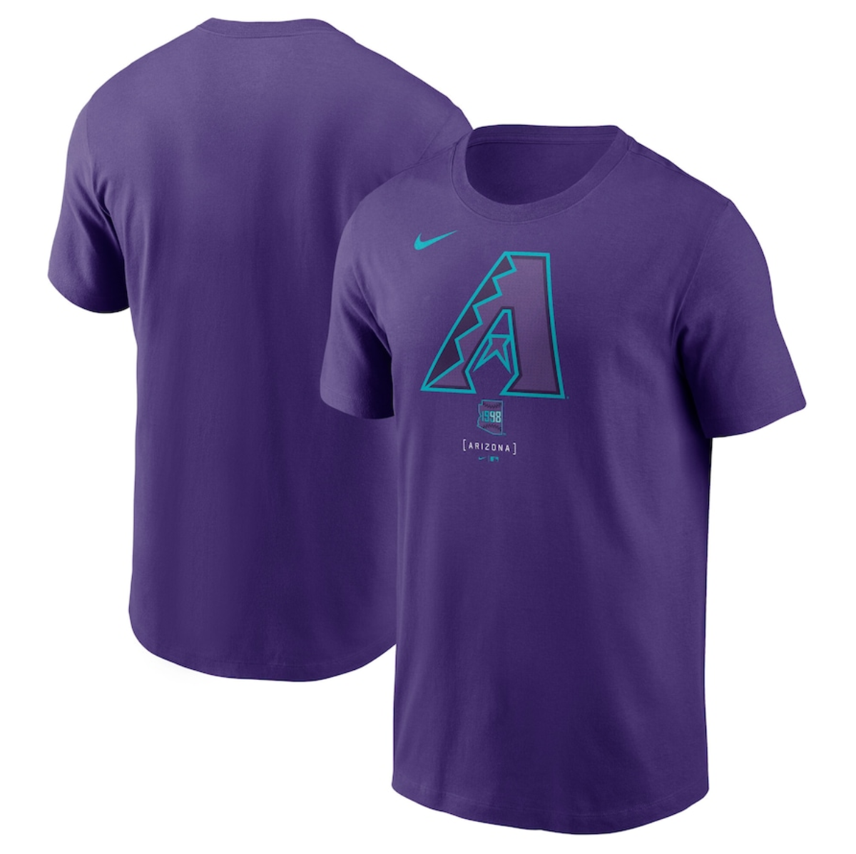 Men's Arizona Diamondbacks Purple 2025 City Connect Wordmark T-Shirt