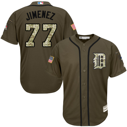 Tigers #77 Joe Jimenez Green Salute to Service Stitched MLB Jersey Tigers #77 Joe Jimenez Green Salute to Service Stitched MLB Jersey