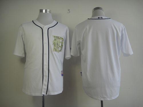 Tigers Blank White USMC Cool Base Stitched MLB Jersey Tigers Blank White USMC Cool Base Stitched MLB Jersey
