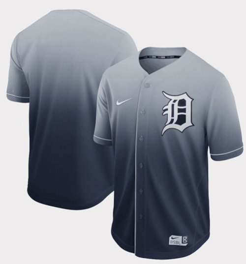 Nike Tigers Blank Navy Fade Authentic Stitched MLB Jersey Nike Tigers Blank Navy Fade Authentic Stitched MLB Jersey