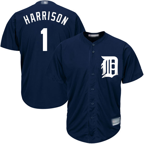 Tigers #1 Josh Harrison Navy Blue New Cool Base Stitched MLB Jersey Tigers #1 Josh Harrison Navy Blue New Cool Base Stitched MLB Jersey