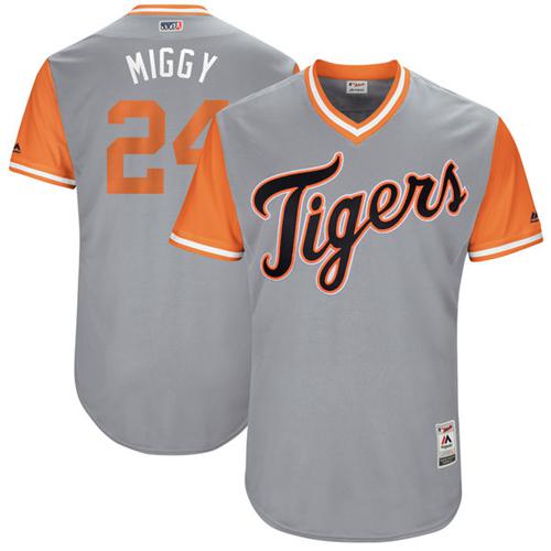Tigers #24 Miguel Cabrera Gray "Miggy" Players Weekend Authentic Stitched MLB Jersey Tigers #24 Miguel Cabrera Gray "Miggy" Players Weekend Authentic Stitched MLB Jersey
