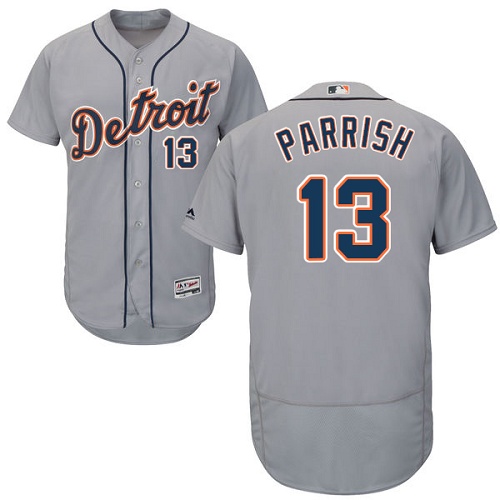 Tigers #13 Lance Parrish Grey Flexbase Authentic Collection Stitched MLB Jersey Tigers #13 Lance Parrish Grey Flexbase Authentic Collection Stitched MLB Jersey