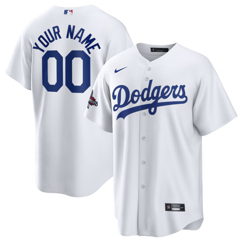 Men's Los Angeles Dodgers Active Player Custom White 2024 World Series Cool Base Stitched Baseball Jersey Men's Los Angeles Dodgers Active Player Custom White 2024 World Series Cool Base Stitched Baseball Jersey