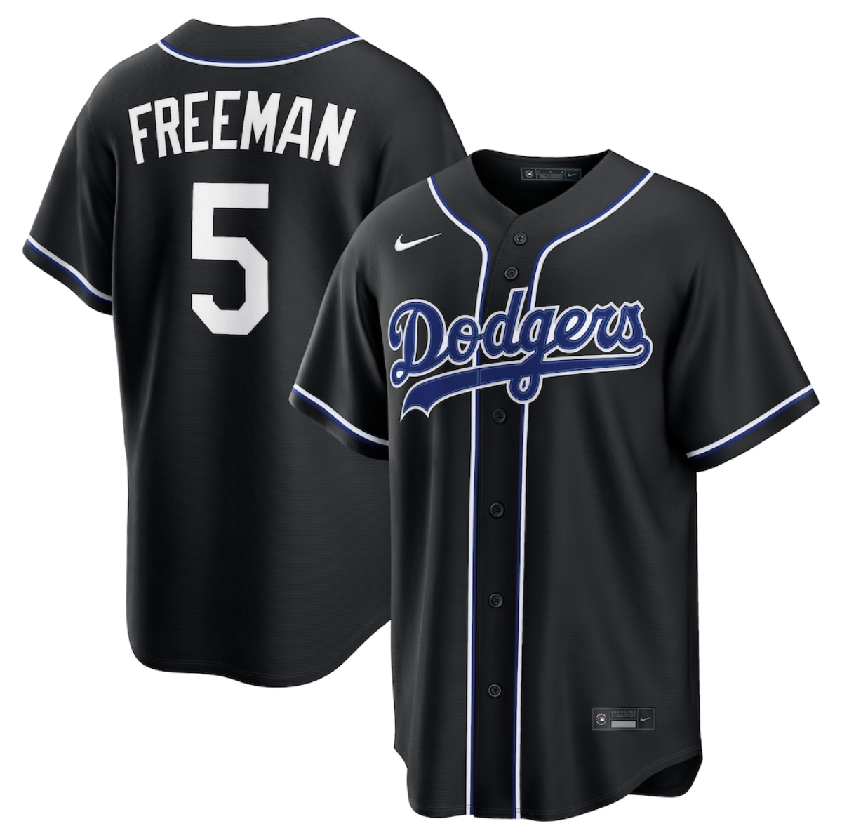 Men's Los Angeles Dodgers #5 Freddie Freeman 2026 Fashion Replica Black Out Stitched Baseball Jersey Men's Los Angeles Dodgers #5 Freddie Freeman 2026 Fashion Replica Black Out Stitched Baseball Jersey