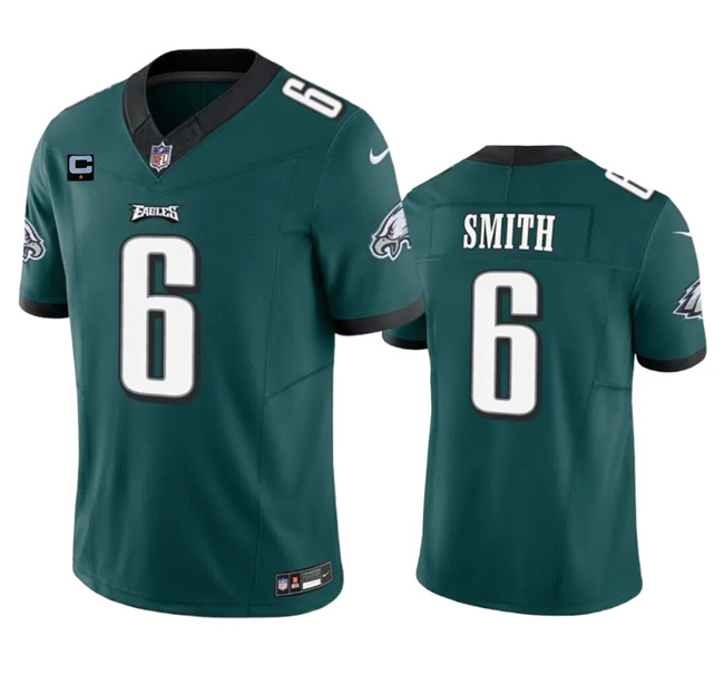 Men's Philadelphia Eagles #6 DeVonta Smith Green 2023 F.U.S.E. With 1-Star C Patch Vapor Untouchable Limited Stitched Football Jersey Men's Philadelphia Eagles #6 DeVonta Smith Green 2023 F.U.S.E. With 1-Star C Patch Vapor Untouchable Limited Stitched Football Jersey