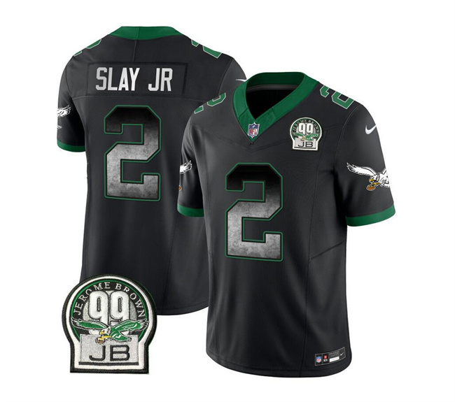 Men's Philadelphia Eagles #2 Darius Slay JR Black 2023 F.U.S.E. Throwback Vapor Untouchable Limited Stitched Football Jersey Men's Philadelphia Eagles #2 Darius Slay JR Black 2023 F.U.S.E. Throwback Vapor Untouchable Limited Stitched Football Jersey