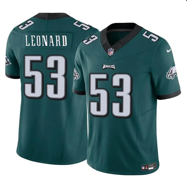 Men's Philadelphia Eagles #53 Shaquille Leonard Green 2023 F.U.S.E. Throwback Vapor Untouchable Limited Stitched Football Jersey Men's Philadelphia Eagles #53 Shaquille Leonard Green 2023 F.U.S.E. Throwback Vapor Untouchable Limited Stitched Football Jersey