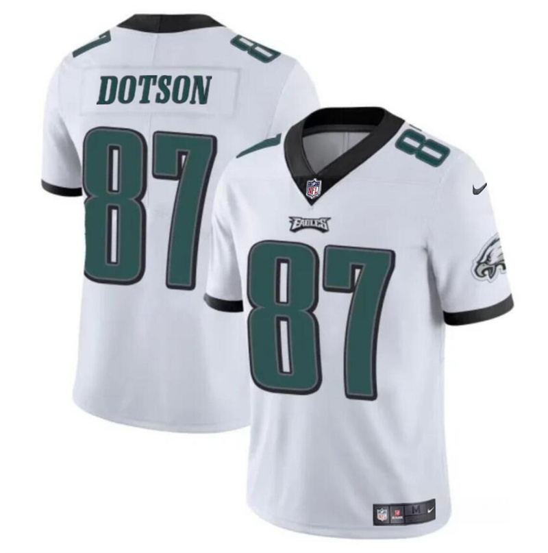 Men's Philadelphia Eagles #87 Jahan Dotson White Vapor Untouchable Limited Stitched Football Jersey Men's Philadelphia Eagles #87 Jahan Dotson White Vapor Untouchable Limited Stitched Football Jersey