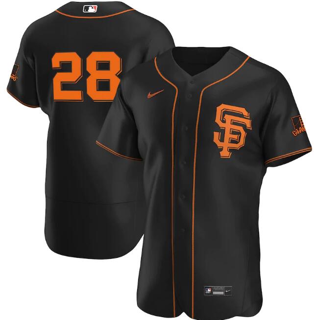 Men's San Francisco Giants #28 Buster Posey Black MLB Flex Base Stitched Jersey Men's San Francisco Giants #28 Buster Posey Black MLB Flex Base Stitched Jersey