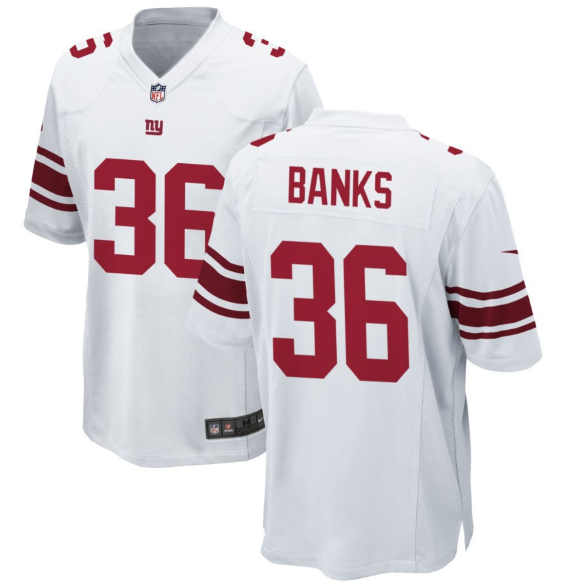 Men's New York Giants #36 Deonte Banks White 2023 Draft Stitched Game Jersey Men's New York Giants #36 Deonte Banks White 2023 Draft Stitched Game Jersey