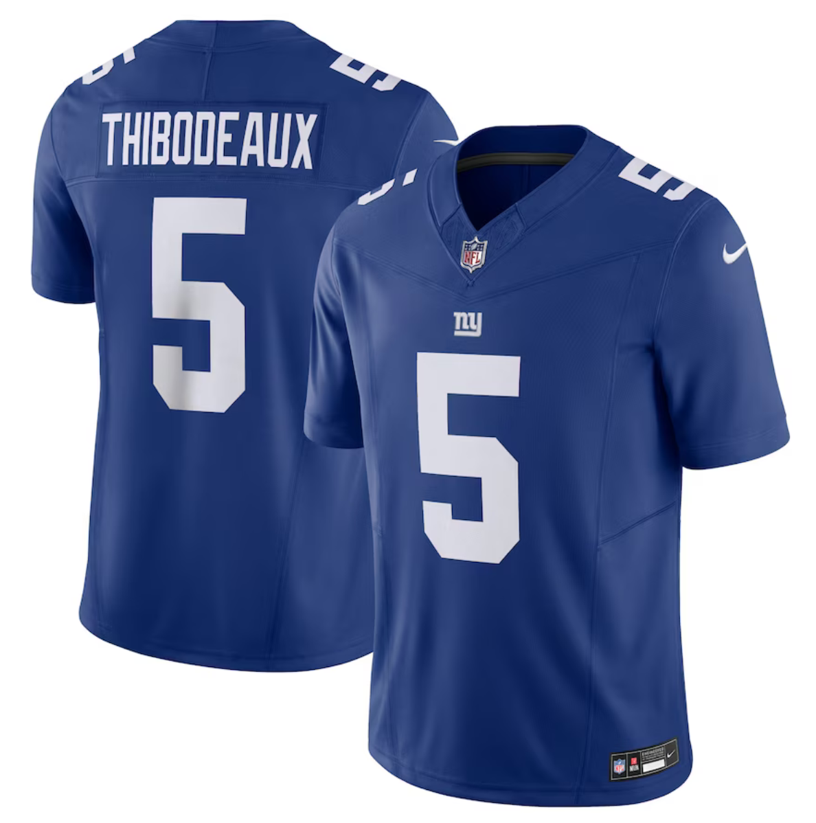 Men's New York Giants #5 Kayvon Thibodeaux Blue 2023 F.U.S.E. Vapor Untouchable Limited Stitched Jersey Men's New York Giants #5 Kayvon Thibodeaux Blue 2023 F.U.S.E. Vapor Untouchable Limited Stitched Jersey