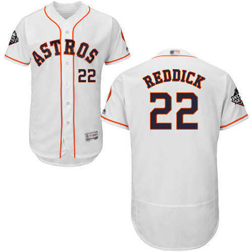 Astros #22 Josh Reddick White Flexbase Authentic Collection 2019 World Series Bound Stitched MLB Jersey Astros #22 Josh Reddick White Flexbase Authentic Collection 2019 World Series Bound Stitched MLB Jersey