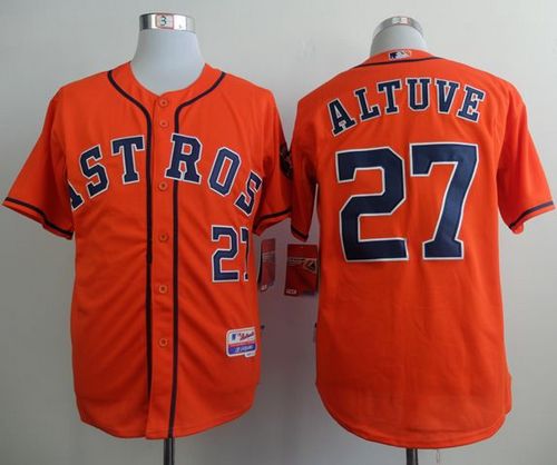 Astros #27 Jose Altuve Orange Cool Base Stitched MLB Jersey Astros #27 Jose Altuve Orange Cool Base Stitched MLB Jersey