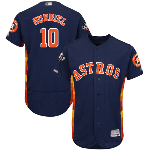 Astros #10 Yuli Gurriel Navy Blue Flexbase Authentic Collection 2019 World Series Bound Stitched MLB Jersey Astros #10 Yuli Gurriel Navy Blue Flexbase Authentic Collection 2019 World Series Bound Stitched MLB Jersey