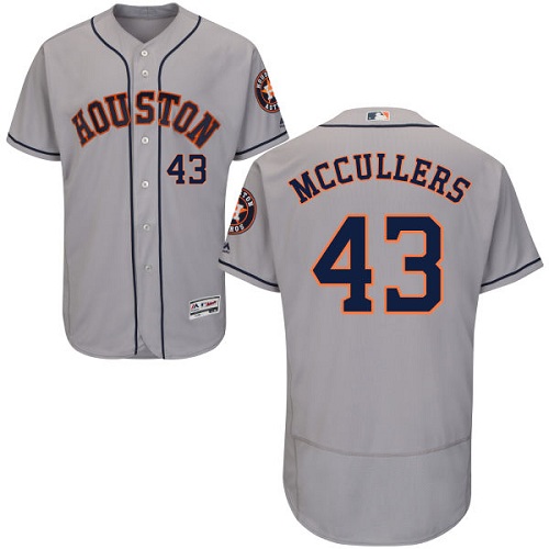 Astros #43 Lance McCullers Grey Flexbase Authentic Collection Stitched MLB Jersey Astros #43 Lance McCullers Grey Flexbase Authentic Collection Stitched MLB Jersey