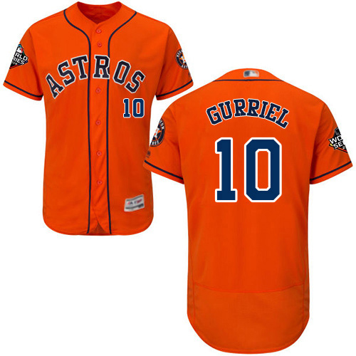 Astros #10 Yuli Gurriel Orange Flexbase Authentic Collection 2019 World Series Bound Stitched MLB Jersey Astros #10 Yuli Gurriel Orange Flexbase Authentic Collection 2019 World Series Bound Stitched MLB Jersey