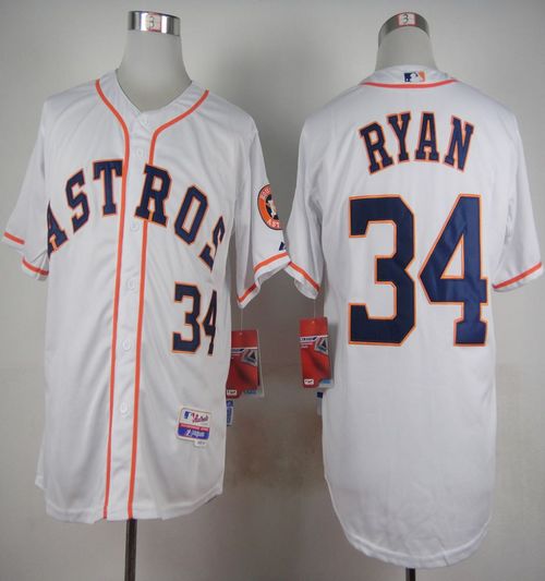 Astros #34 Nolan Ryan White Cool Base Stitched MLB Jersey Astros #34 Nolan Ryan White Cool Base Stitched MLB Jersey