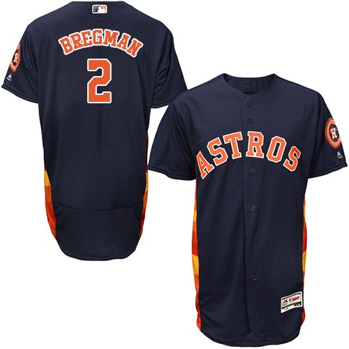 Astros #2 Alex Bregman Navy Blue Flexbase Authentic Collection Stitched MLB Jersey Astros #2 Alex Bregman Navy Blue Flexbase Authentic Collection Stitched MLB Jersey
