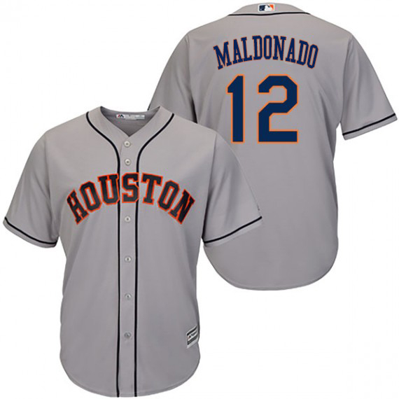 Astros #12 Martin Maldonado Grey New Cool Base Stitched MLB Jersey Astros #12 Martin Maldonado Grey New Cool Base Stitched MLB Jersey