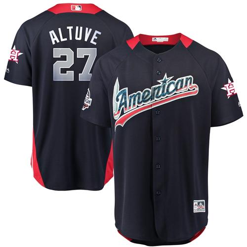 Astros #27 Jose Altuve Navy Blue 2018 All-Star American League Stitched MLB Jersey Astros #27 Jose Altuve Navy Blue 2018 All-Star American League Stitched MLB Jersey