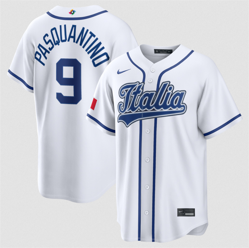 Women's Italy Baseball Custom 2026 World Baseball Classic Home Stadium Stitched Jersey(run small)
