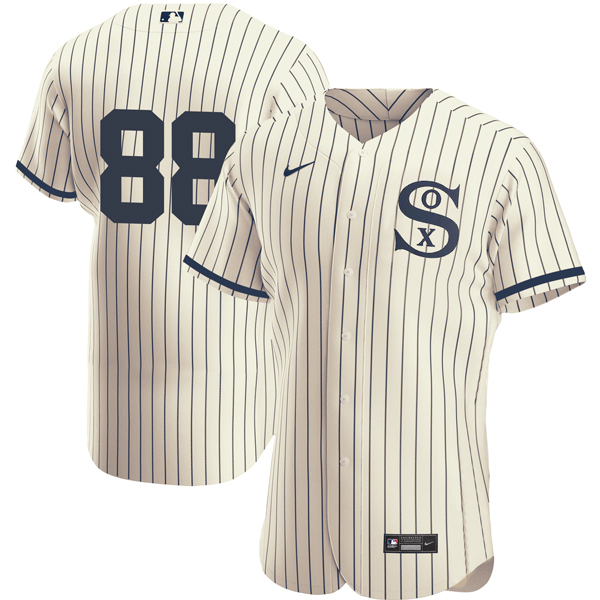 Men's Chicago White Sox #88 Luis Robert 2021 Cream/Navy Field of Dreams Flex Base Men's Chicago White Sox #88 Luis Robert 2021 Cream/Navy Field of Dreams Flex Base
