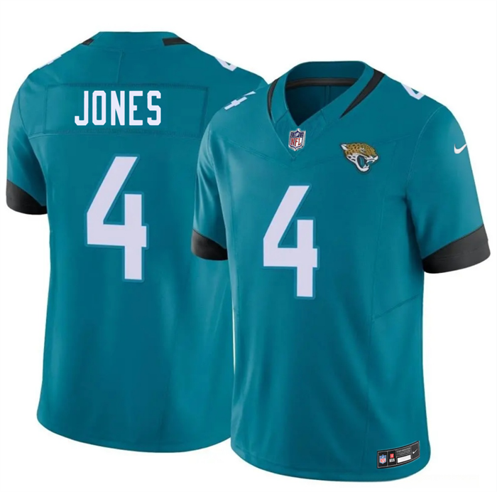 Men's Jacksonville Jaguars #4 Jarrian Jones Teal 2026 F.U.S.E. Vapor Untouchable Limited Stitched Jersey